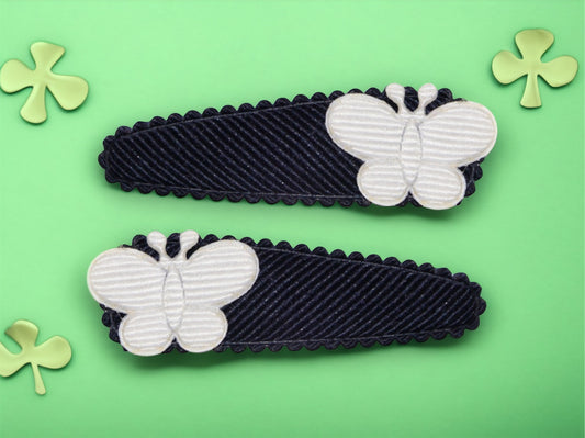 Grosgrain Butterfly Hair Snaps