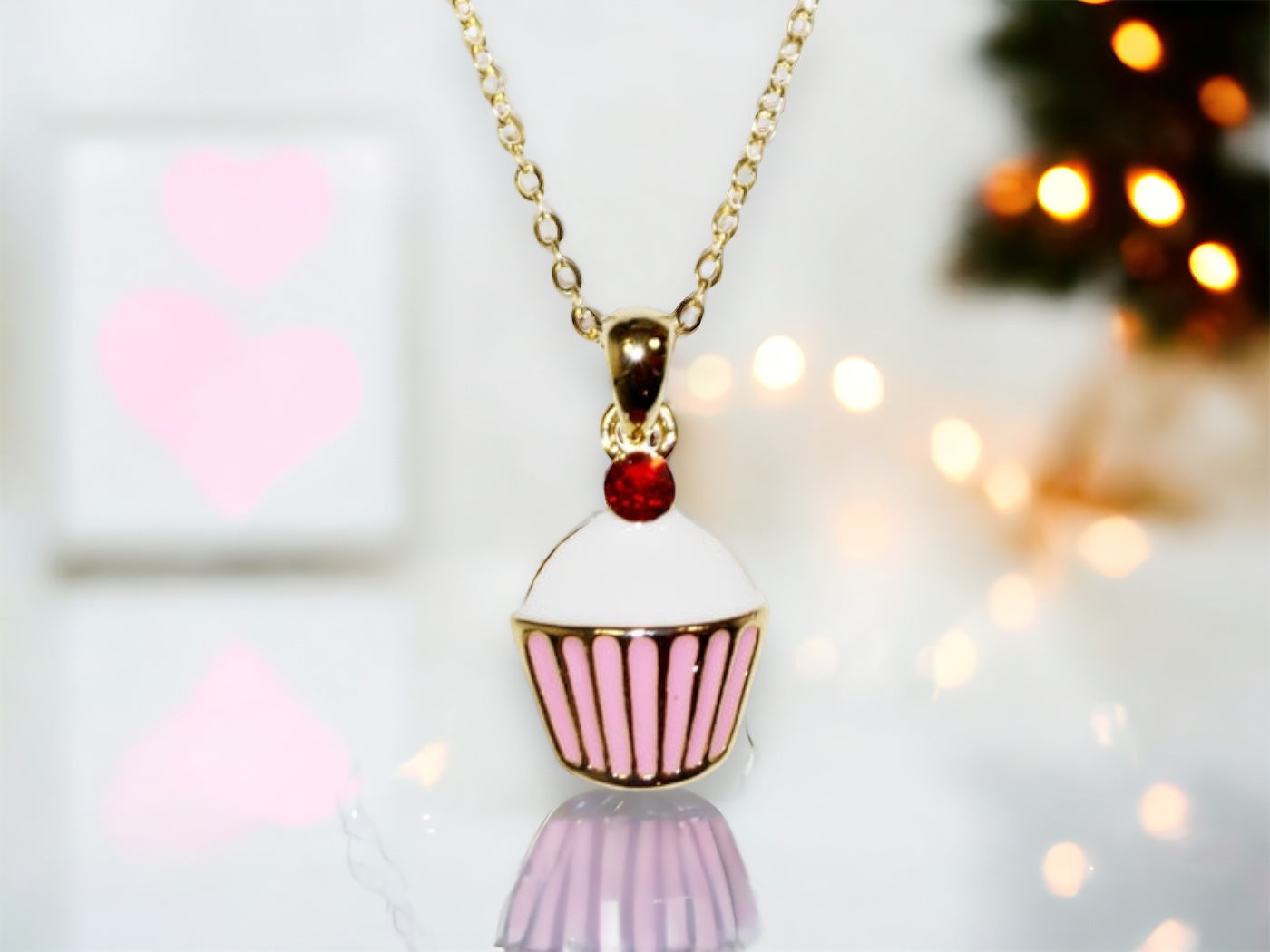 Cute Little Cupcake Necklace