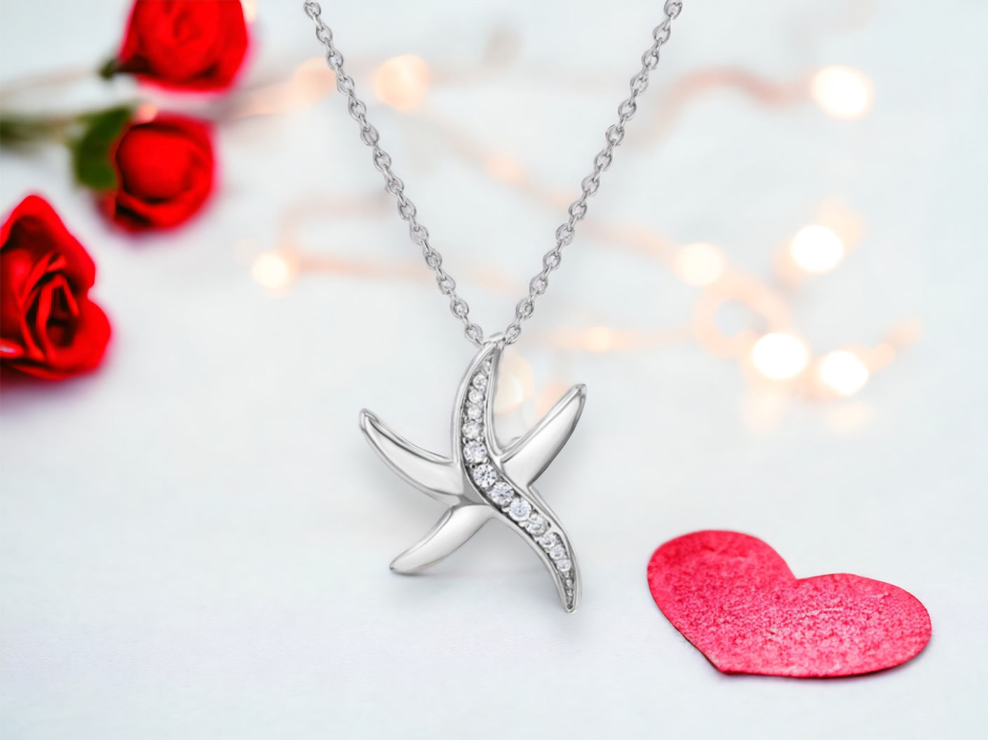 Sterling Silver Starfish Preteen Necklace