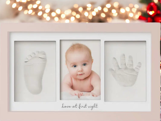 Baby Handprint, Footprint Keepsake Duo Frame Kit