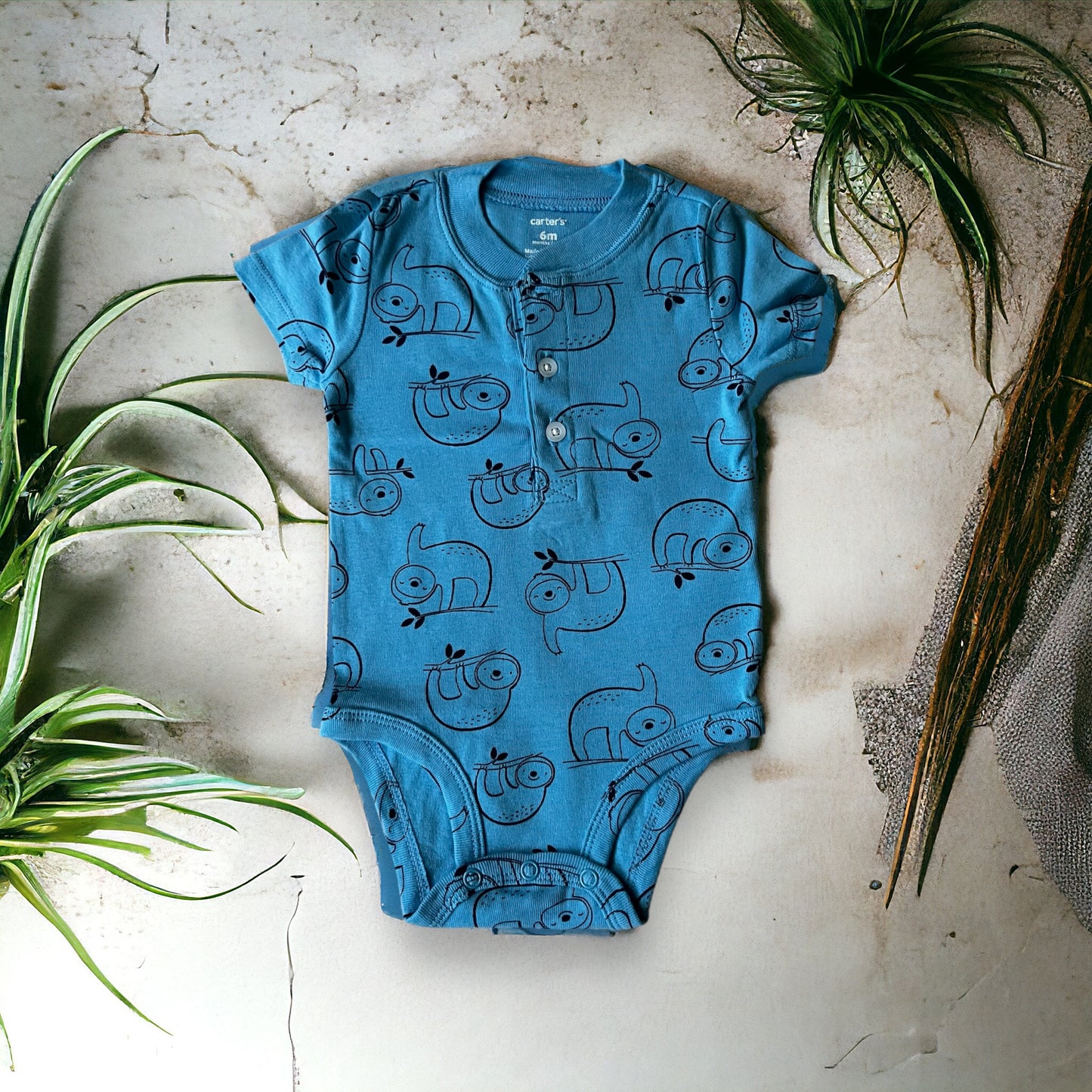 Sloth Bodysuit Blue