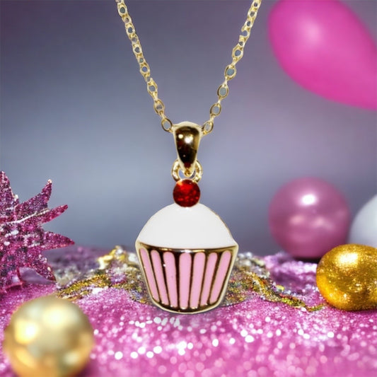 Cute Little Cupcake Necklace