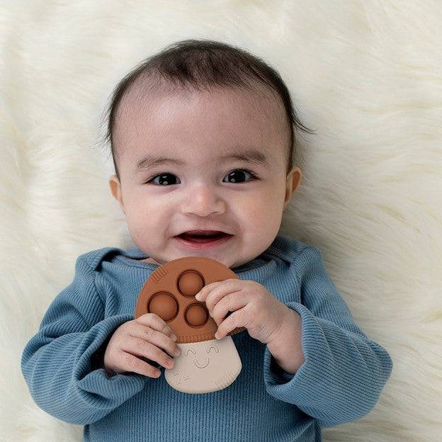 Itzy Pop Mushroom Teether Toy