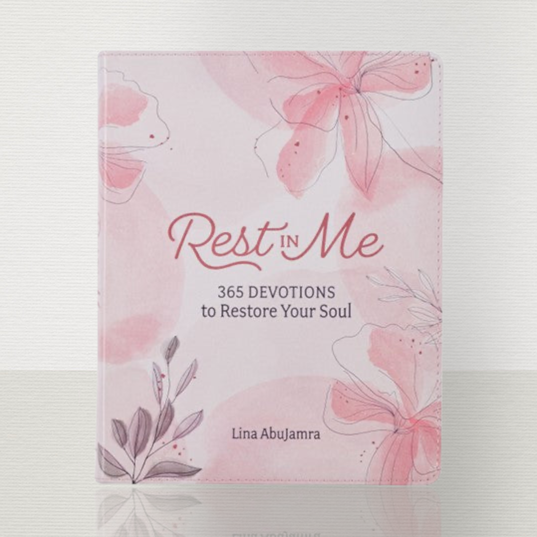 Rest In Me Pink Leather Devotional