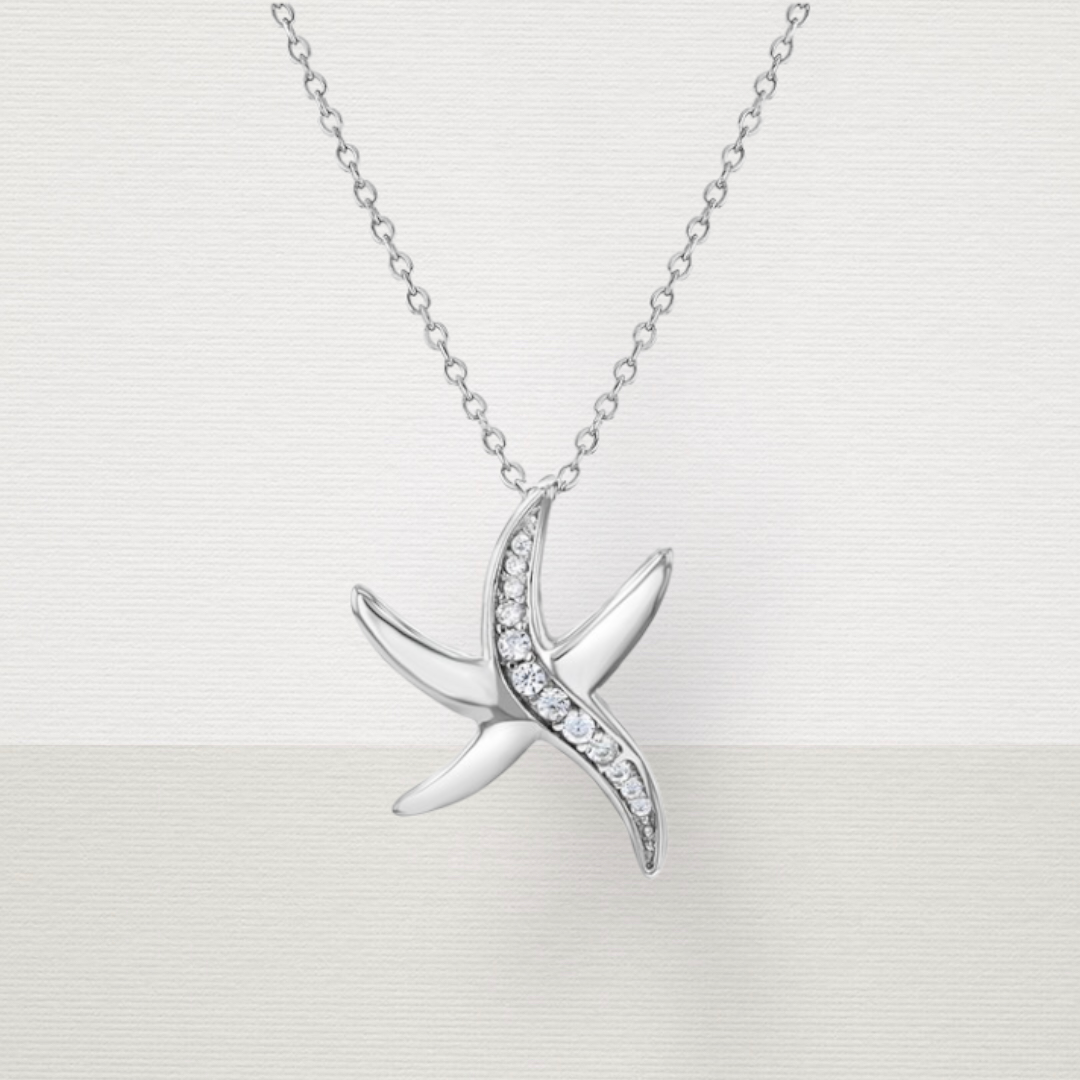 Sterling Silver Starfish Preteen Necklace